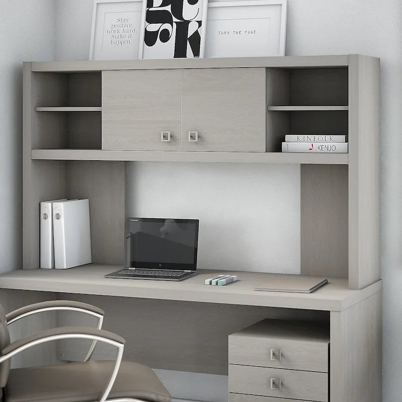 Hutch de rangement de bureau 60W avec portes coulissantes, plusieurs couleurs
