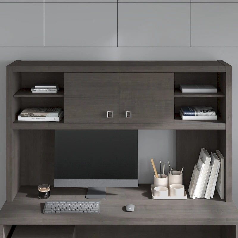 Hutch de rangement de bureau 60W avec portes coulissantes, plusieurs couleurs