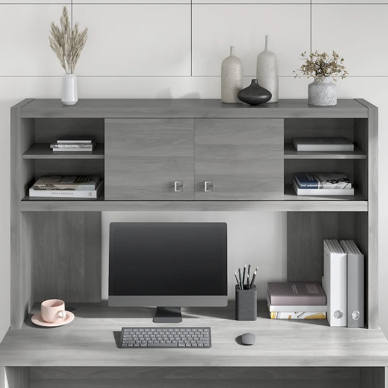 Hutch de rangement de bureau 60W avec portes coulissantes, plusieurs couleurs