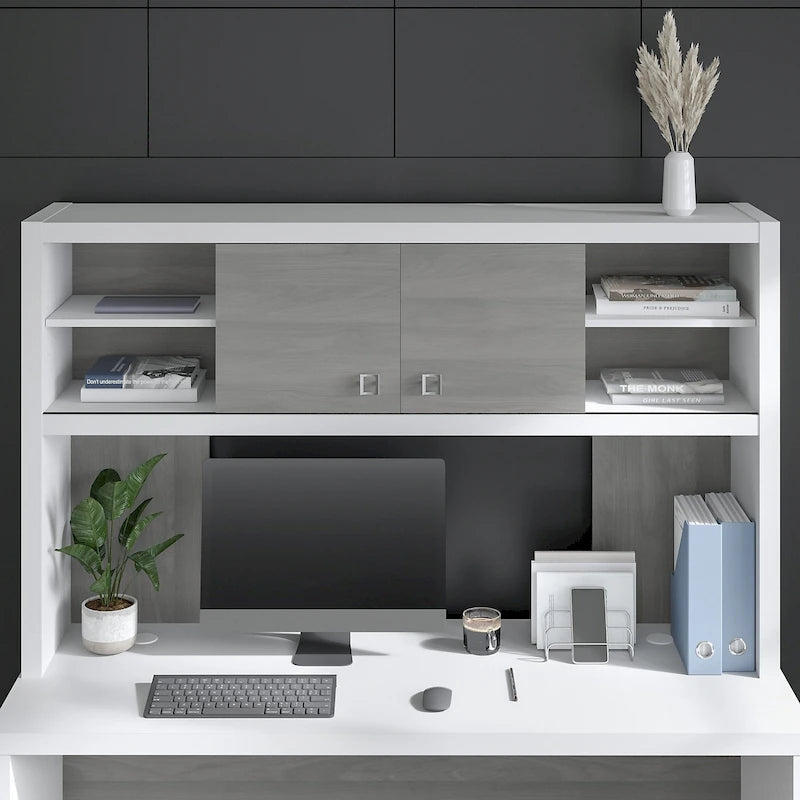 Hutch de rangement de bureau 60W avec portes coulissantes, plusieurs couleurs