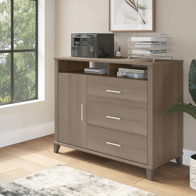 Crédence de rangement pour bureau à domicile