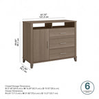 Crédence de rangement pour bureau à domicile