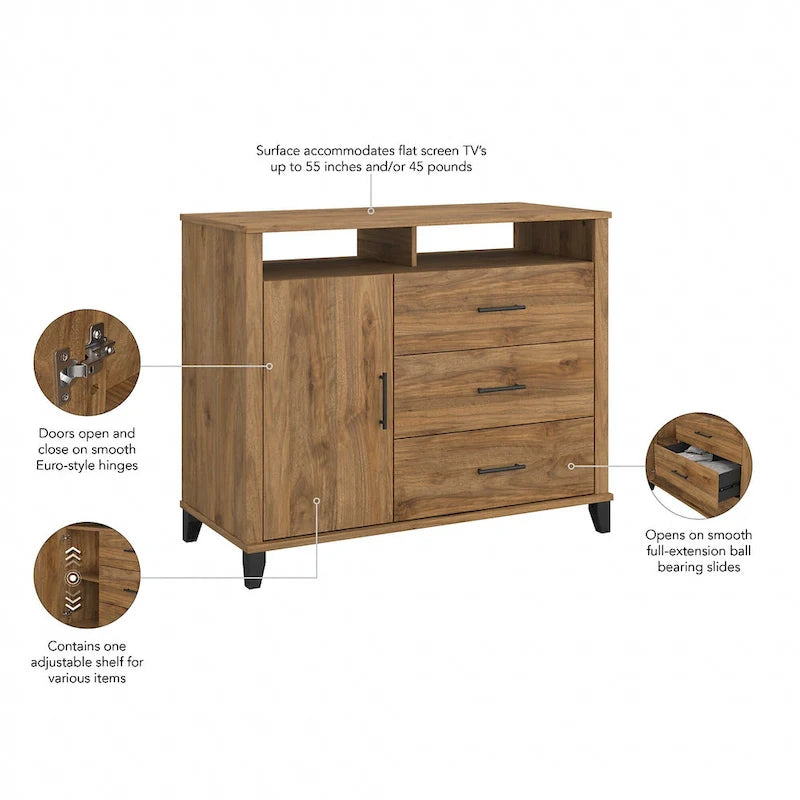 Crédence de rangement pour bureau à domicile