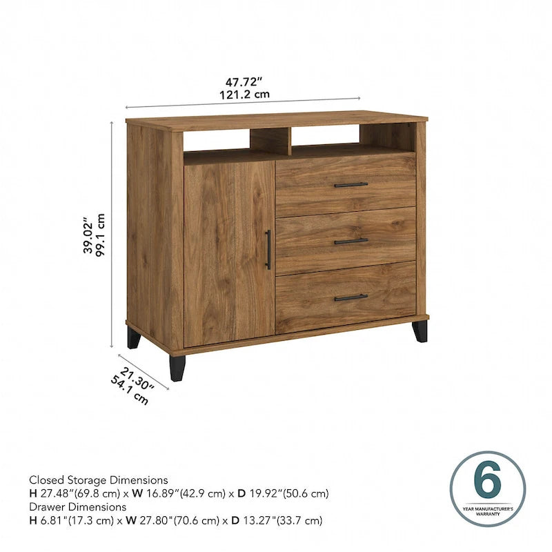Crédence de rangement pour bureau à domicile
