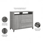 Crédence de rangement pour bureau à domicile