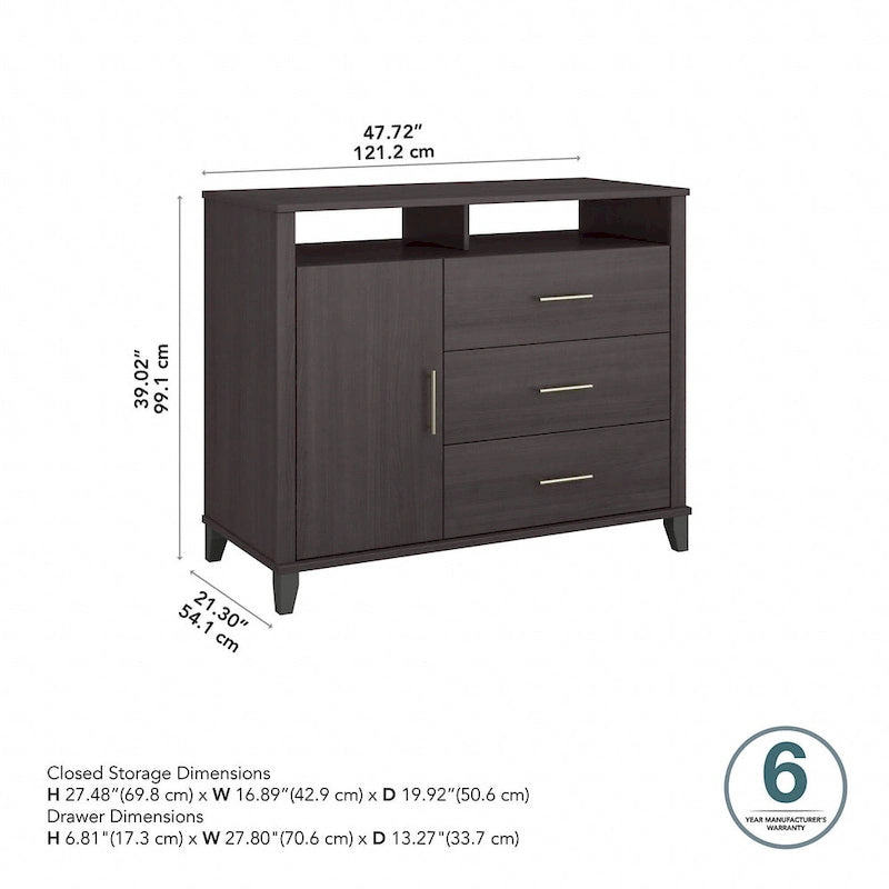 Crédence de rangement pour bureau à domicile
