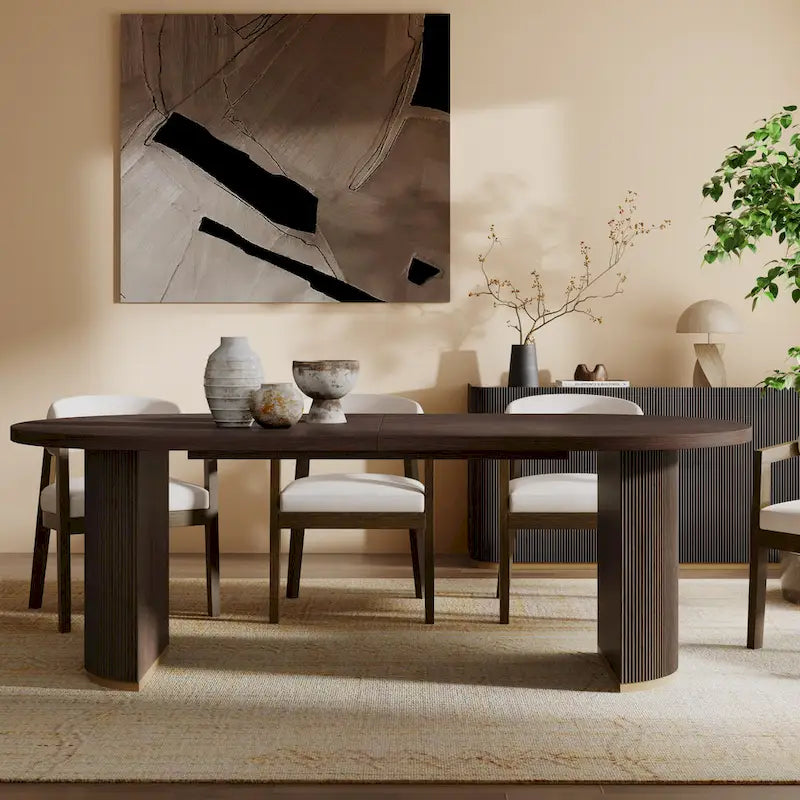  - Eleanor Modern Style Oval Wood Dining Table