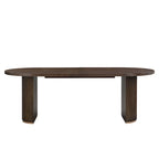 Table à manger ovale en bois de style moderne