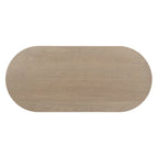 Table à manger ovale en bois de style moderne
