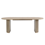 Table à manger ovale en bois de style moderne