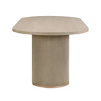 Table à manger ovale en bois de style moderne