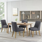 Chaise de salle à manger en tissu (Lot de 4)
