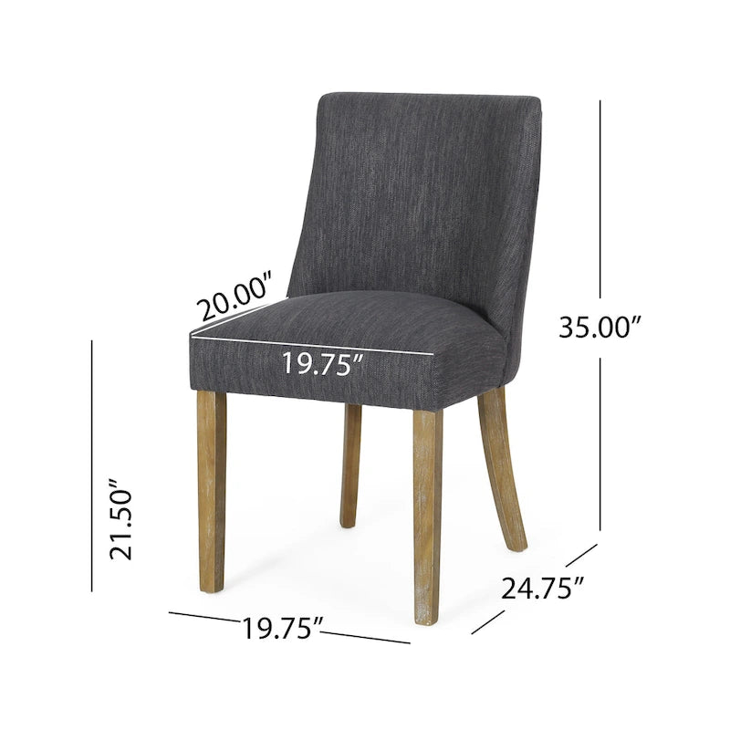 Chaise de salle à manger en tissu (Lot de 4)