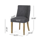 Chaise de salle à manger en tissu (Lot de 4)