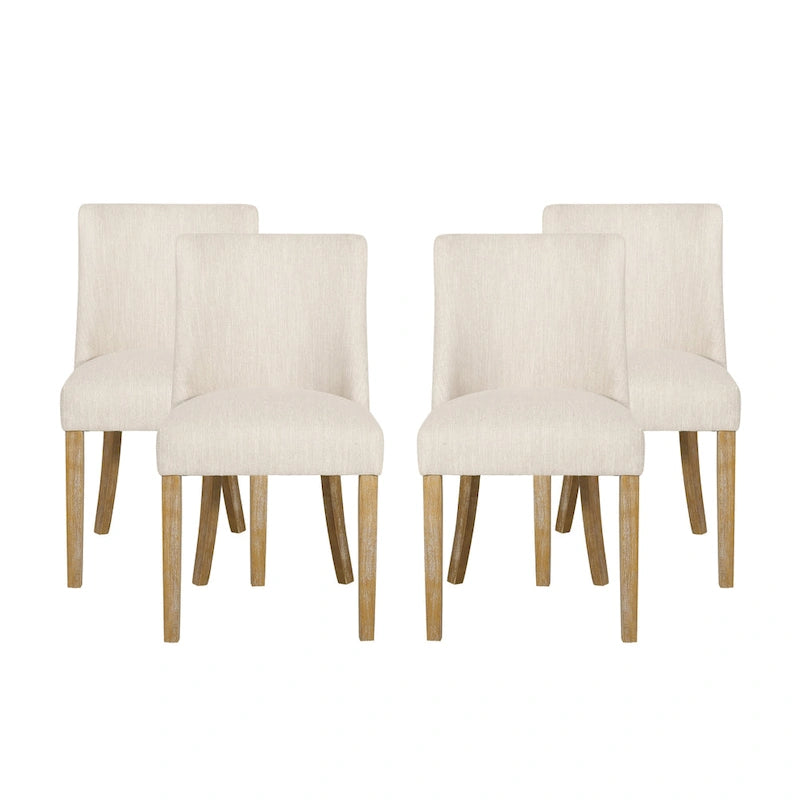 Chaise de salle à manger en tissu (Lot de 4)