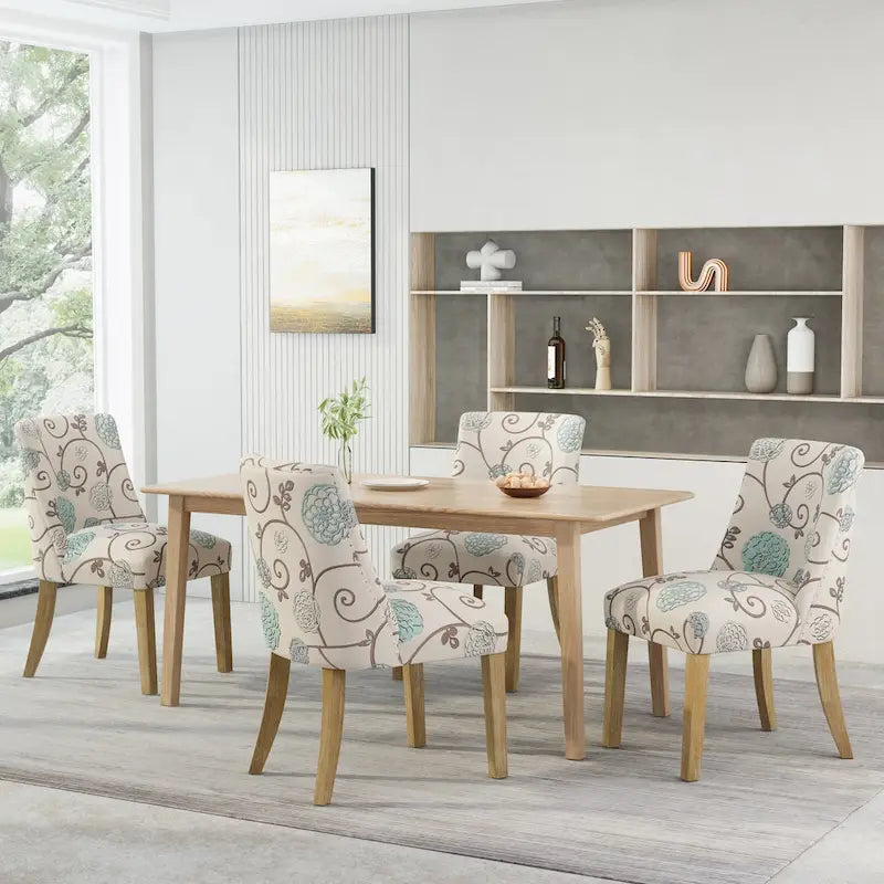 Chaise de salle à manger en tissu (Lot de 4)
