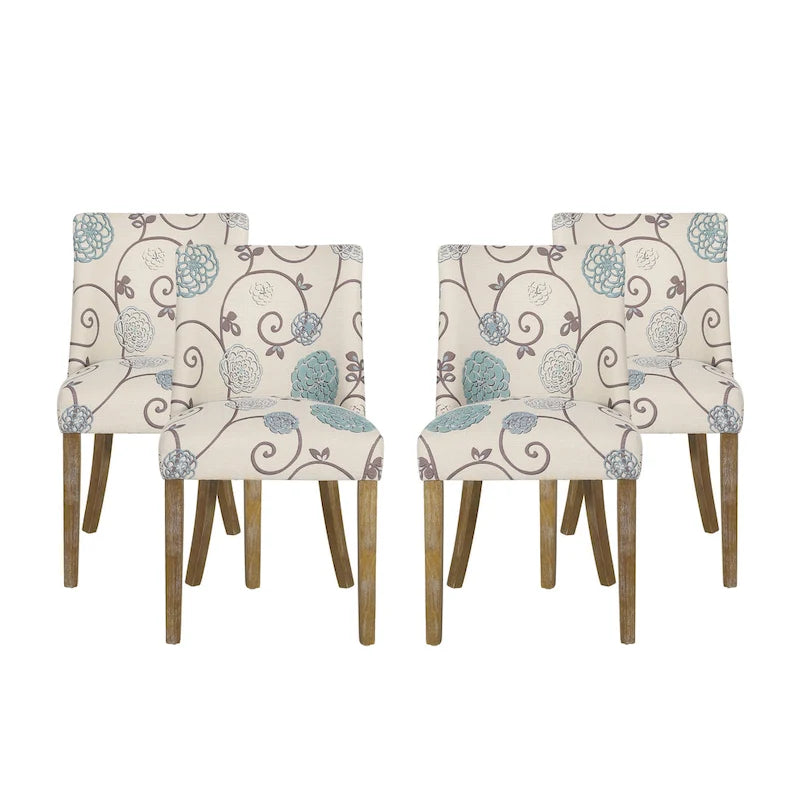 Chaise de salle à manger en tissu (Lot de 4)