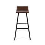Tabourets de bar contemporains en bois d'acacia pour l'intérieur (lot de 2)