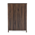 Commode 5 tiroirs, Chêne Sonoma Gris/Noyer