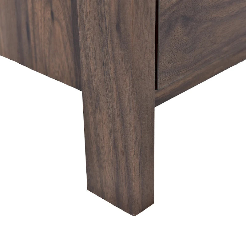 Commode 5 tiroirs, Chêne Sonoma Gris/Noyer