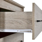 Commode 5 tiroirs, Chêne Sonoma Gris/Noyer