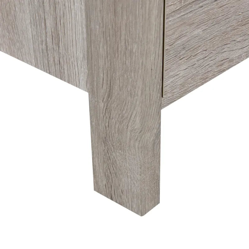 Commode 5 tiroirs, Chêne Sonoma Gris/Noyer