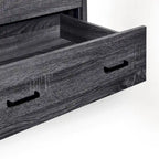 Commode 5 tiroirs, Chêne Sonoma Gris/Noyer