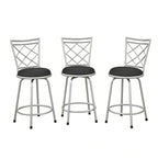 Tabourets pivotants réglables en hauteur (lot de 3)