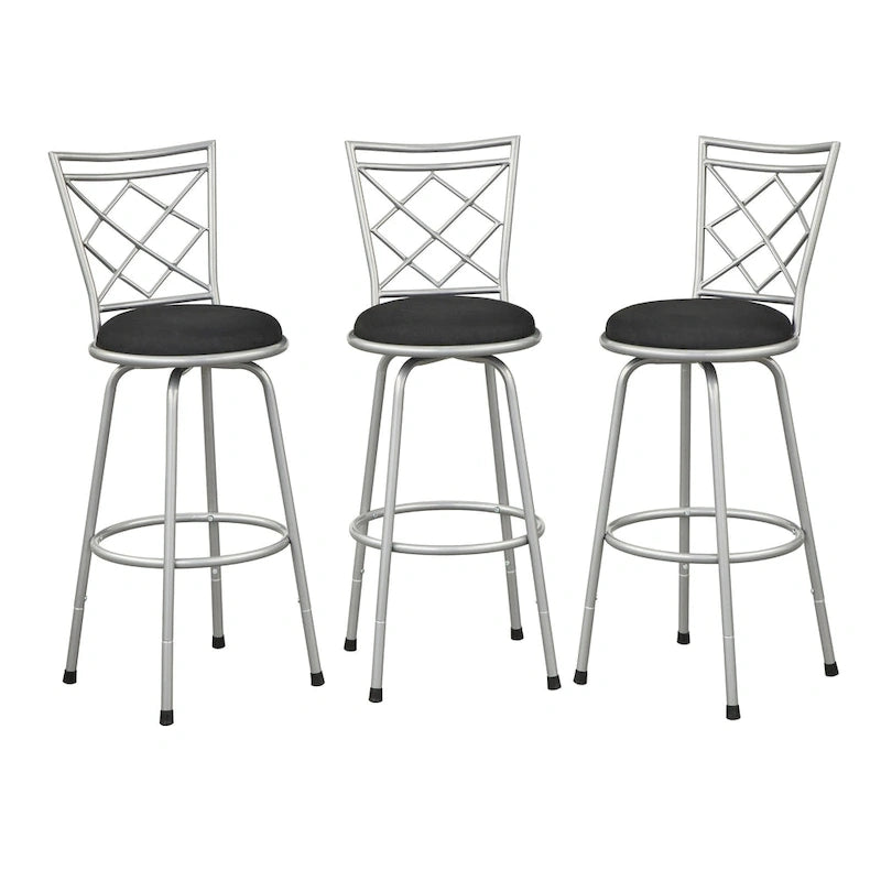 Tabourets pivotants réglables en hauteur (lot de 3)