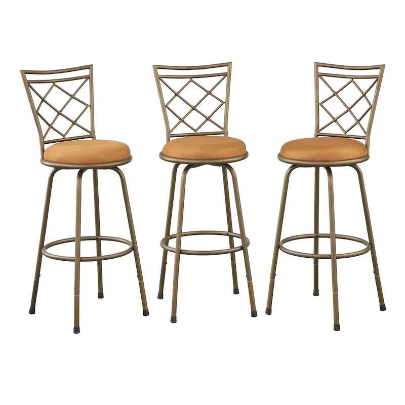 Tabourets pivotants réglables en hauteur (lot de 3)