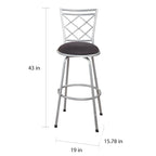 Tabourets pivotants réglables en hauteur (lot de 3)