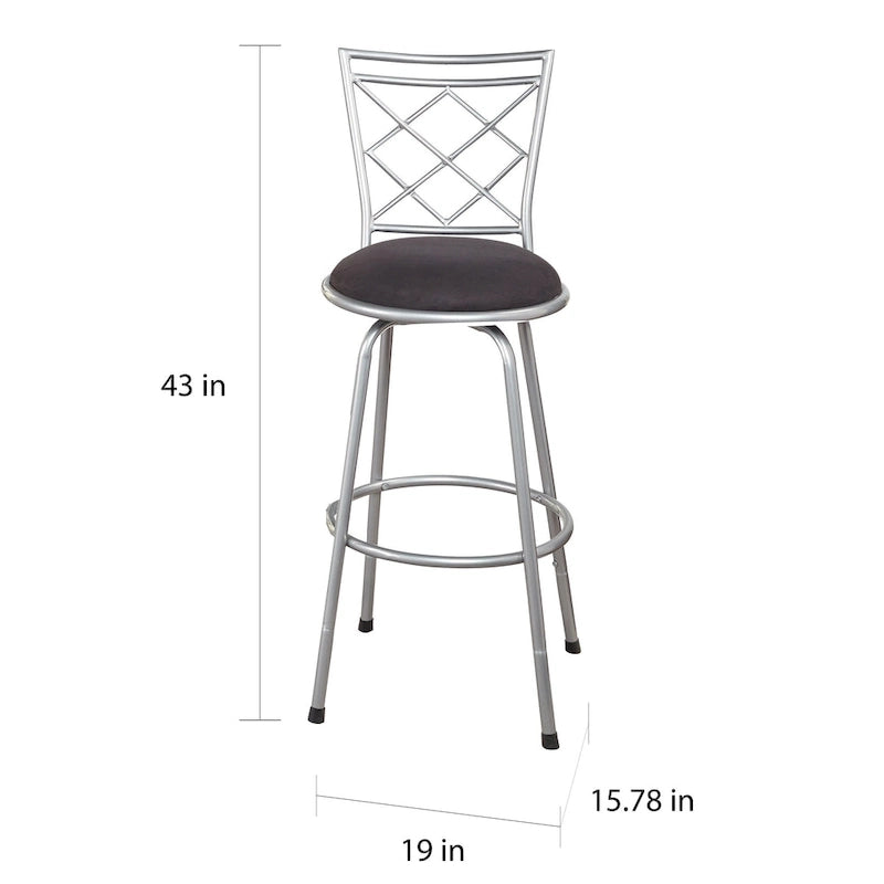 Tabourets pivotants réglables en hauteur (lot de 3)