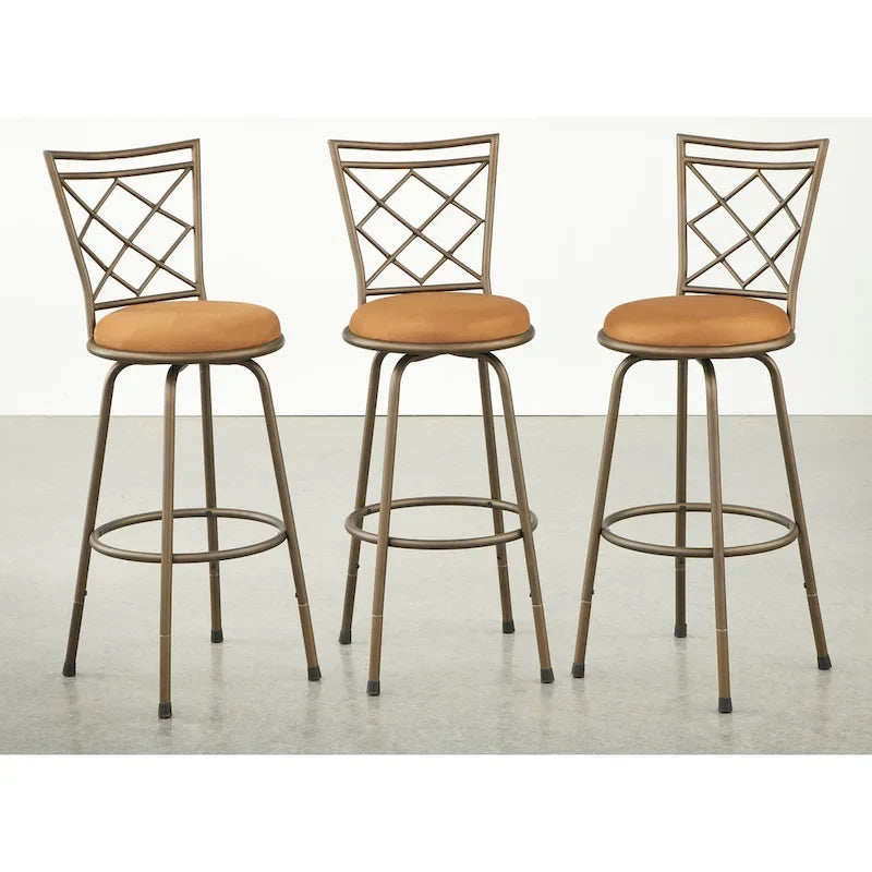 Tabourets pivotants réglables en hauteur (lot de 3)