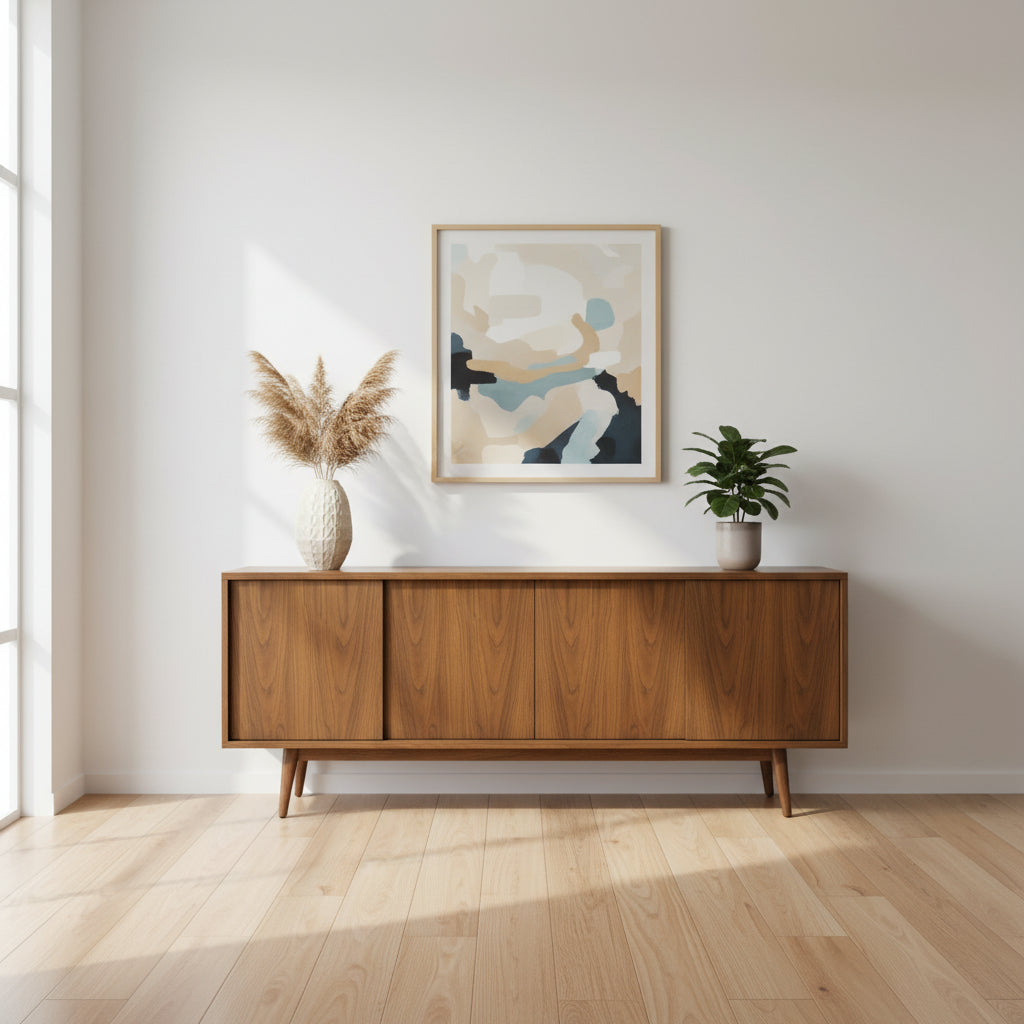 Emery Pecan 6 Drawer Wood Dresser