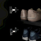 Banc de rangement pour chaussures d'entrée avec 2 portes et coussin d'assise rembourré