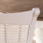 Chaises de salle à manger en bois blanc (lot de 2)