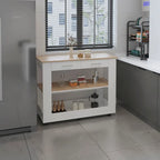46 îlot de cuisine, deux étagères, deux tiroirs