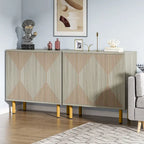 Buffet de rangement blanc de 58 pouces