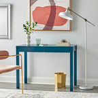 Bureau moderne multicolore avec 2 tiroirs, pour une personne