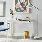 Bureau moderne multicolore avec 2 tiroirs, pour une personne
