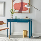 Bureau moderne multicolore avec 2 tiroirs, pour une personne