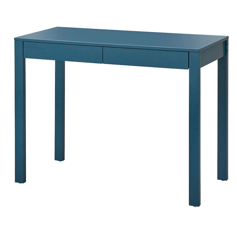 Bureau moderne multicolore avec 2 tiroirs, pour une personne