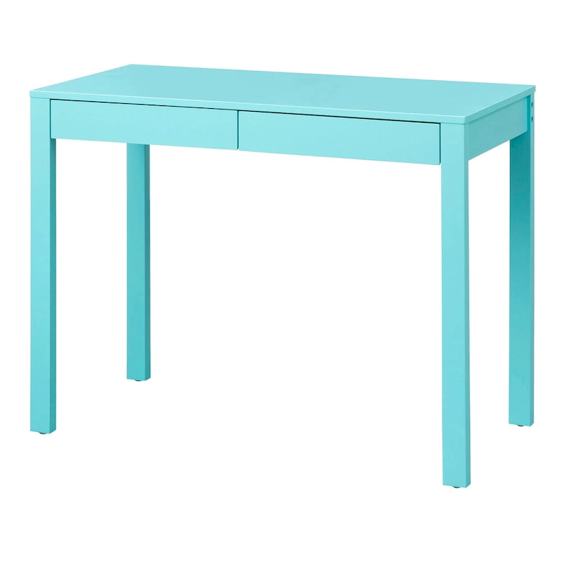 Bureau moderne multicolore avec 2 tiroirs, pour une personne