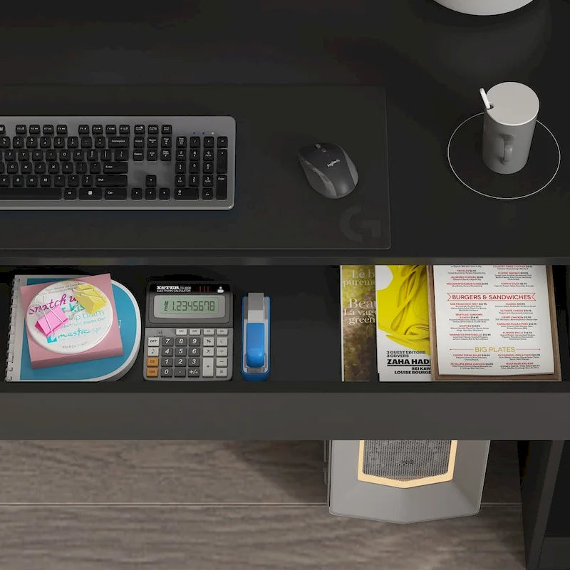 90.6W Poste de travail double spacieux avec beaucoup de rangement pour deux tables