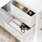 Bureau d'ordinateur en forme de L avec station de charge, bureau d'angle réversible pour PC avec tiroir