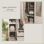 Armoire Modulable Moderne à Portes en Verre : Solution de Rangement pour Placard
