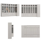 Armoire Modulable Moderne à Portes en Verre : Solution de Rangement pour Placard
