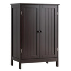 Meuble de rangement de salle de bain à double porte Meuble à chaussures en bois sur pied