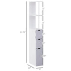 Meuble de rangement haut de salle de bain – 6 l x 13 P x 55,25 H