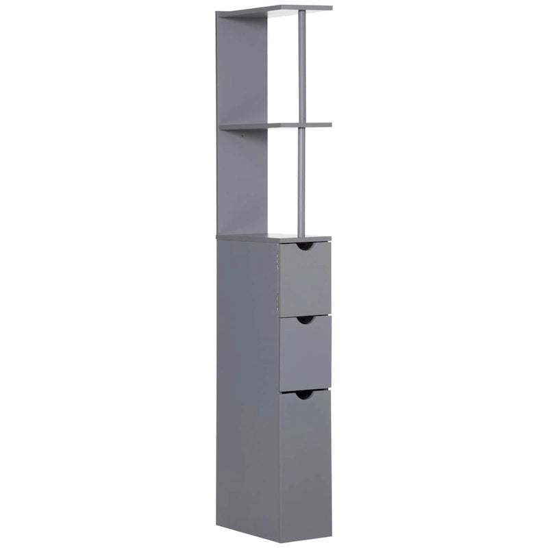 Meuble de rangement haut de salle de bain – 6 l x 13 P x 55,25 H